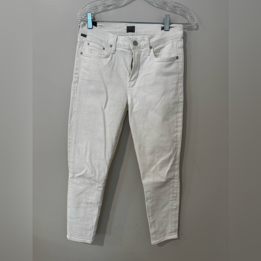 Citizens of Humanity Rocket Crop High Rise Skinny Jeans – White – Size 26